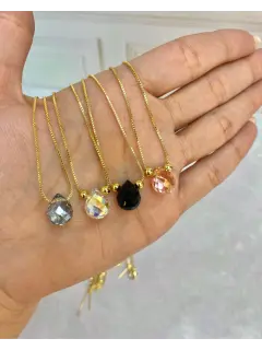 Collar de cristal natural -  4 modelos.  Al mayor