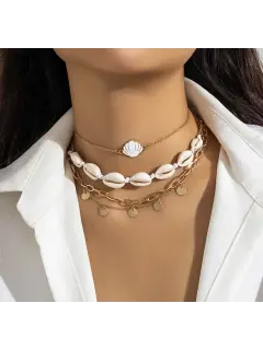 Collar - tipo gargantilla concha de mar