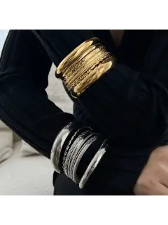 Brazaletes Enchapados - estilo casual