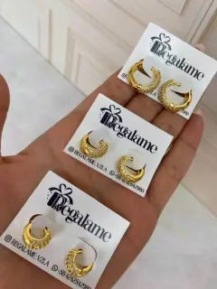 Argollas con circones - Medianas y pequeñas. Al mayor