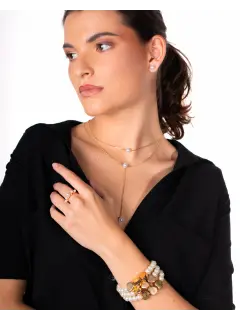 Juego de collar con perla