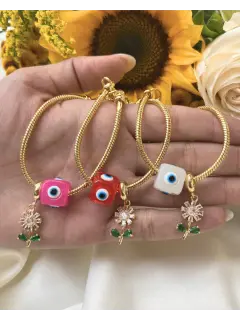 Pandora - Dije de girasol con dado de ojo