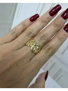 Anillo Maximalista - De hoja dorada