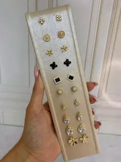 Topitos - Dorado, Plateado y negro. Distintos modelos. Serie #ZA03