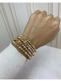 Pulsera de balín de colores. Tipo cartier.