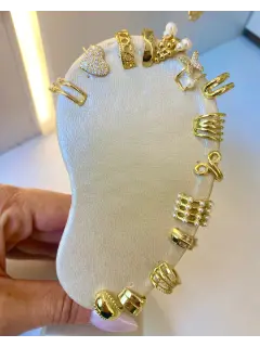 Ear cuff - Dorado brillante