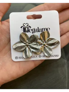 Zarcillos floral Plata