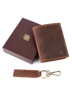 Billetera para caballero con llavero