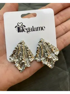 Zarcillo concha de plata