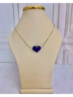 Collar de corazón - Color Azul. Serie #CO012