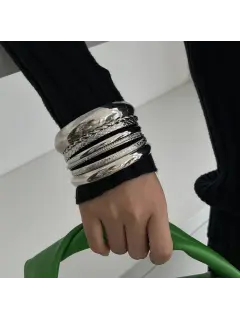 Brazaletes Enchapados - estilo casual